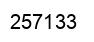 Number 257133 black image