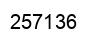 Number 257136 black image