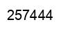 Number 257444 black image