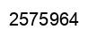 Number 2575964 black image