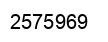 Number 2575969 black image