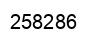 Number 258286 black image