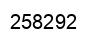 Number 258292 black image
