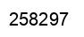 Number 258297 black image