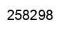 Number 258298 black image