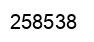 Number 258538 black image