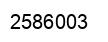 Number 2586003 black image