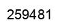 Number 259481 black image