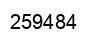 Number 259484 black image