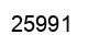 Number 25991 black image