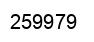 Number 259979 black image