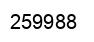 Number 259988 black image