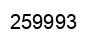 Number 259993 black image