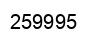Number 259995 black image