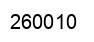 Number 260010 black image