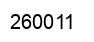 Number 260011 black image