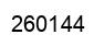 Number 260144 black image