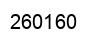 Number 260160 black image
