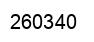 Number 260340 black image