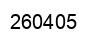 Number 260405 black image