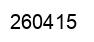 Number 260415 black image