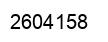 Number 2604158 black image
