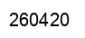 Number 260420 black image