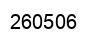 Number 260506 black image