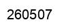 Number 260507 black image