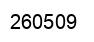 Number 260509 black image
