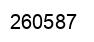 Número 260587 imagen negro