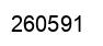 Number 260591 black image