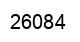 Number 26084 black image