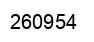 Number 260954 black image