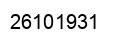 Number 26101931 black image
