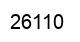 Number 26110 black image