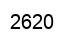 Number 2620 black image