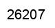 Number 26207 black image