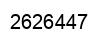 Number 2626447 black image