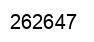 Number 262647 black image