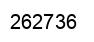 Number 262736 black image