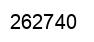 Number 262740 black image
