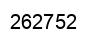 Number 262752 black image