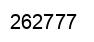 Number 262777 black image