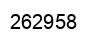 Number 262958 black image