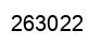 Number 263022 black image