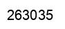 Number 263035 black image