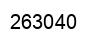 Number 263040 black image