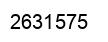 Number 2631575 black image