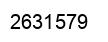 Number 2631579 black image